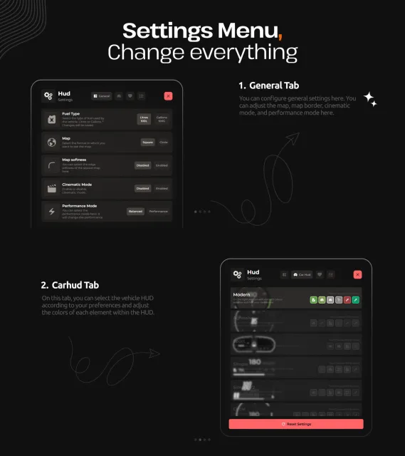 WAIS HUD V6: Standalone FiveM HUD, 11 Bar Styles