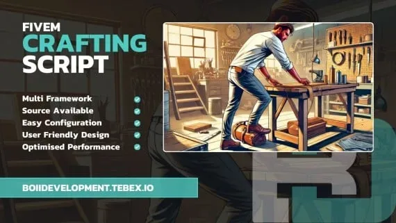 Boii Crafting Benches: FiveM Script with Skill Gates