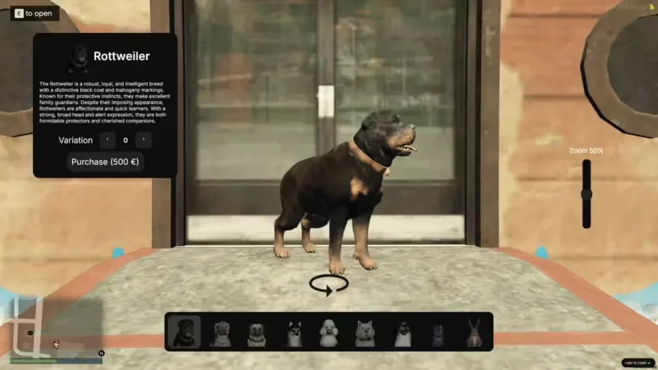 FiveM Pet System with Skills, Breeding and Accessories