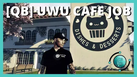Uwu Cafe QBCore Job with Prep Stations and EPOS