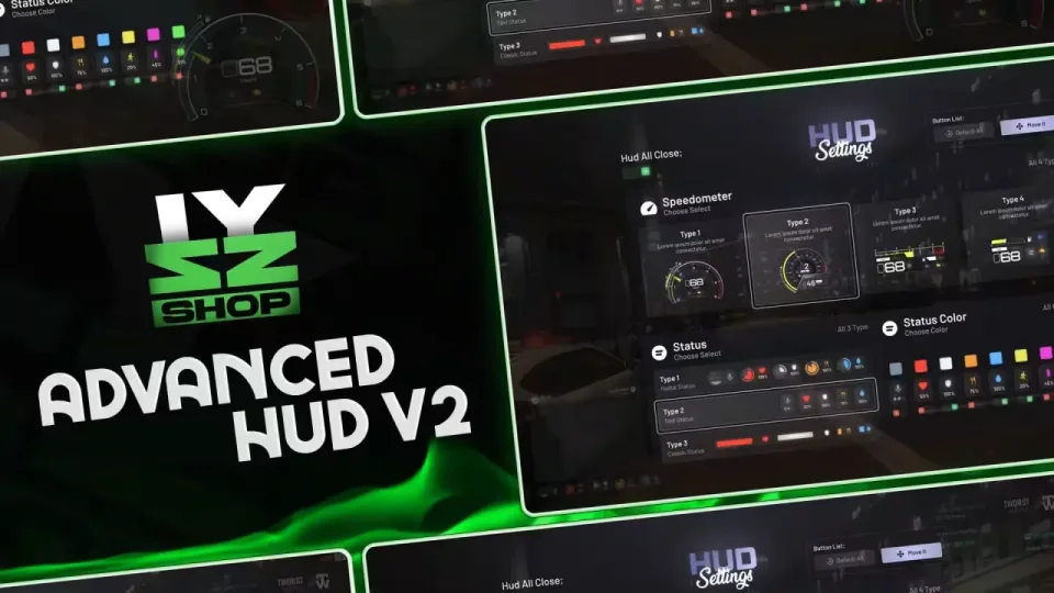 Free Izzy V7 HUD, Speedometers and Odometer for FiveM