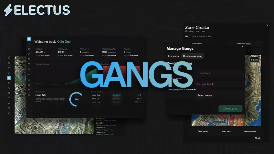 Electus Gangs: FiveM Territory and Safe House Script