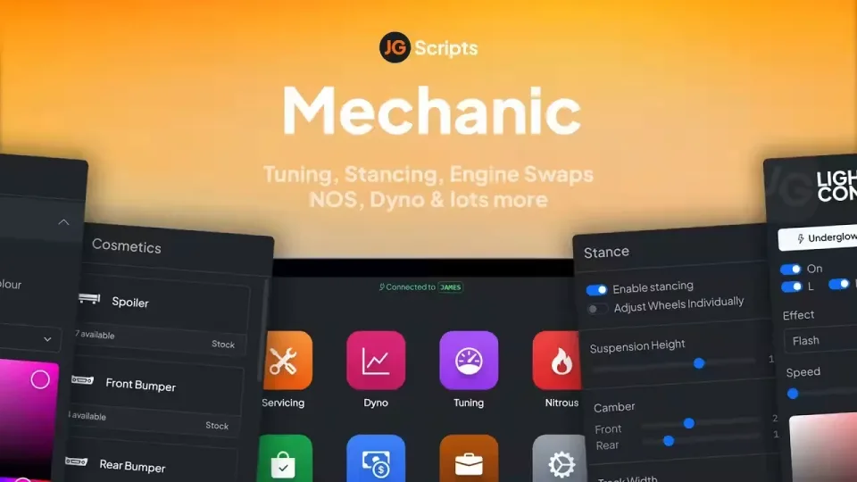 JG Advanced Mechanic and Vehicle Tuning Script