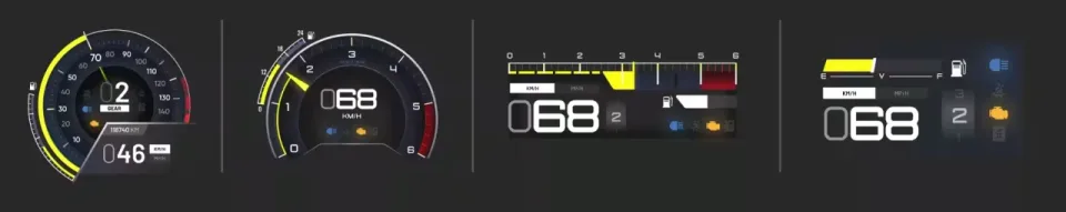 Free Izzy V7 HUD, Speedometers and Odometer for FiveM