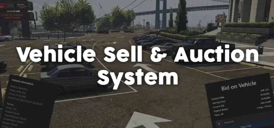 Player Vehicle Auction House for FiveM Servers