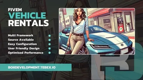 Free FiveM Vehicle Rental Script with Mileage Tracking