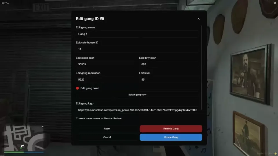 Electus Gangs: FiveM Territory and Safe House Script