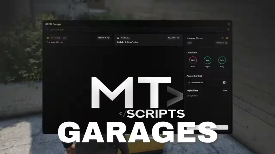 Free FiveM Garage Script with Impound and Sharing